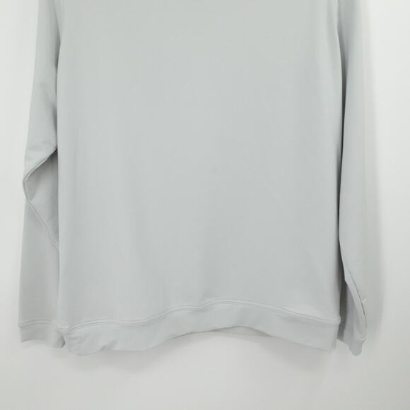 Peter Millar Sweater Mens‎ Extra Large Gray 1/4 Zip Lightweight Embroidered Logo - Picture 10 of 12